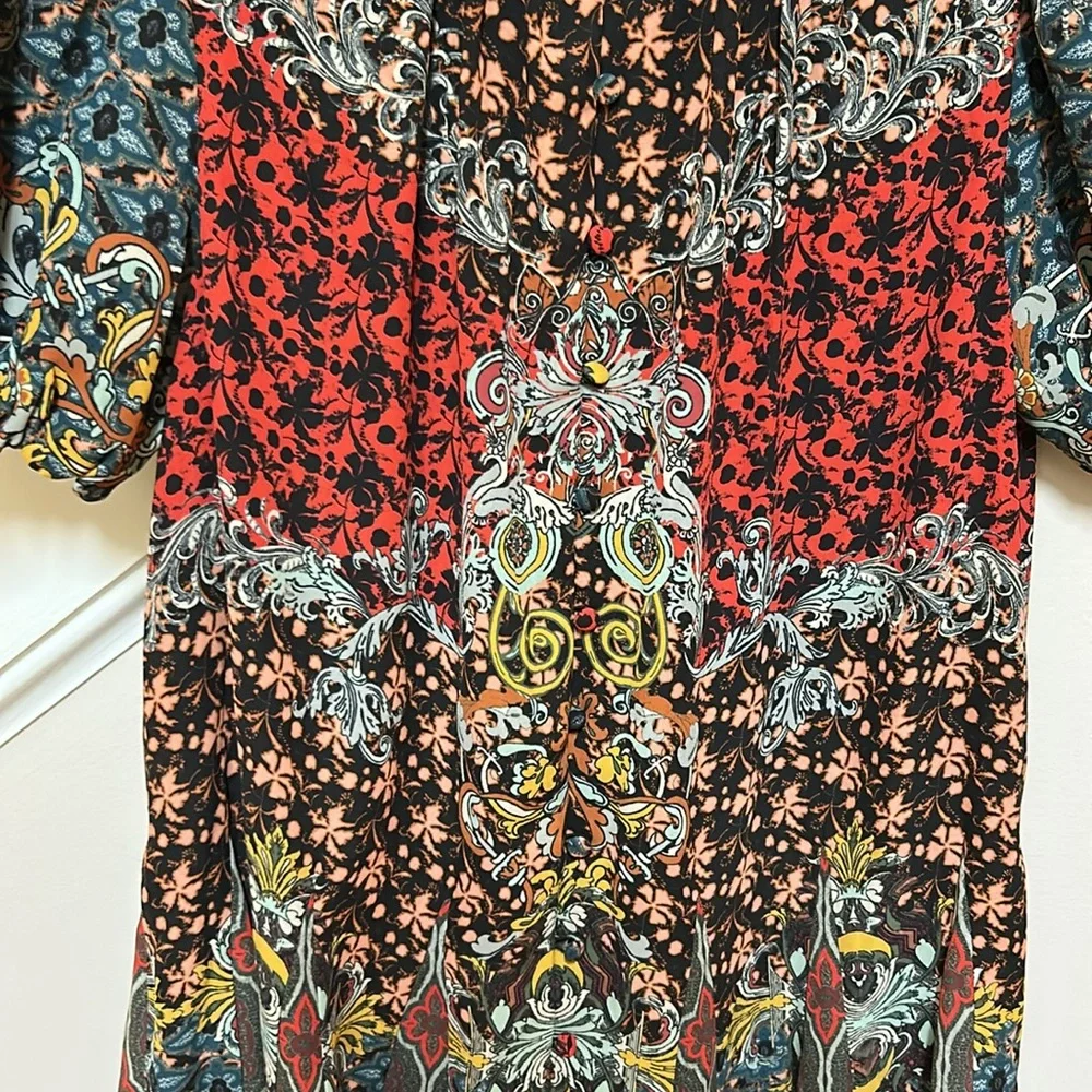 Alice + Olivia Janis Mixed Print Mini Dress - Picture 10 of 16